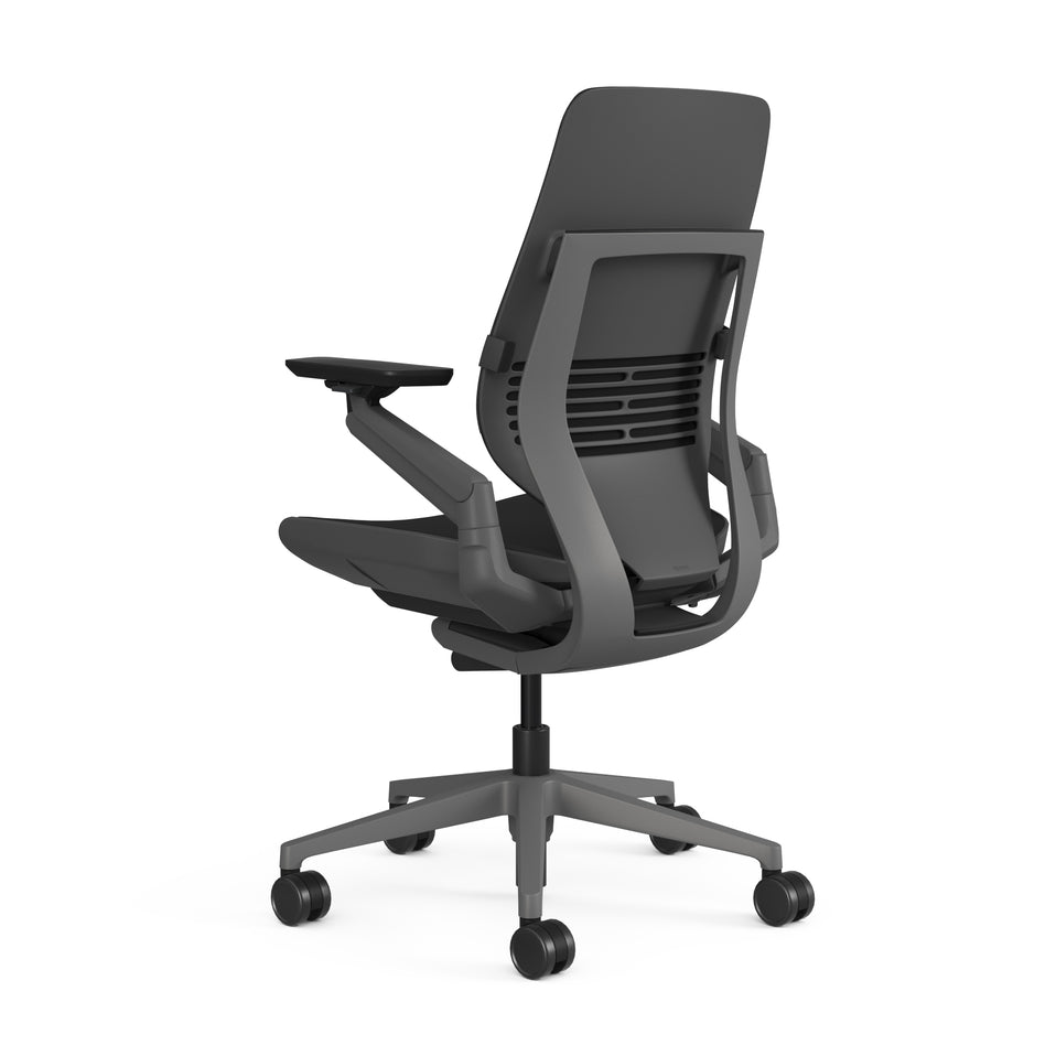 Upholstered Black Montana Leather; Frame Dark