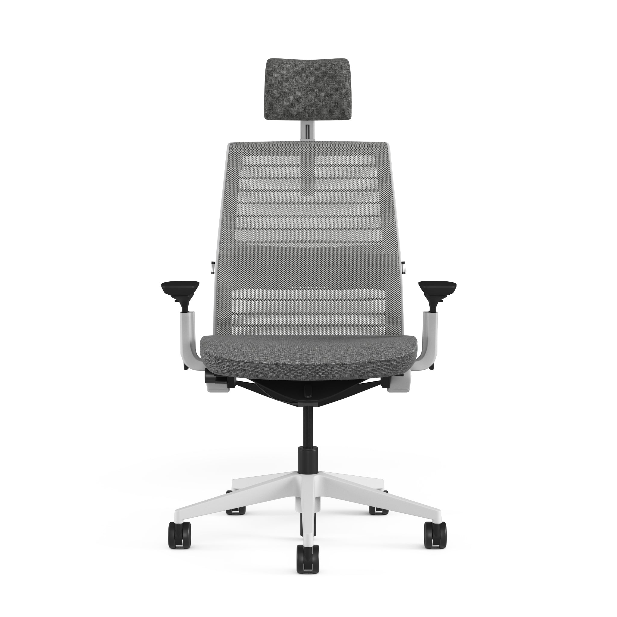 Mesh back 3D Knit Nickel; Seat fabric Otto Ash; Frame Seagull