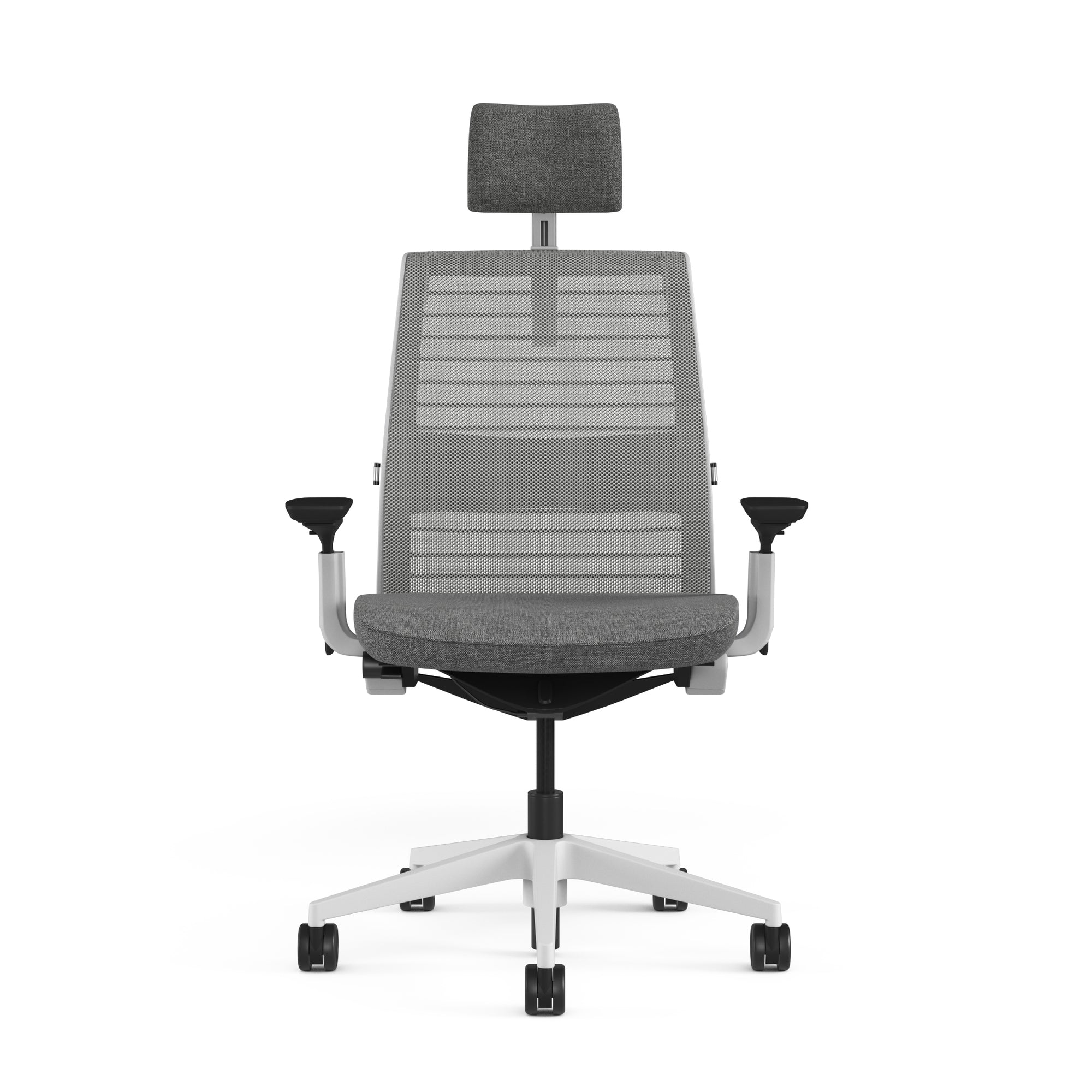 Mesh back 3D Knit Nickel; Seat fabric Otto Ash; Frame Seagull