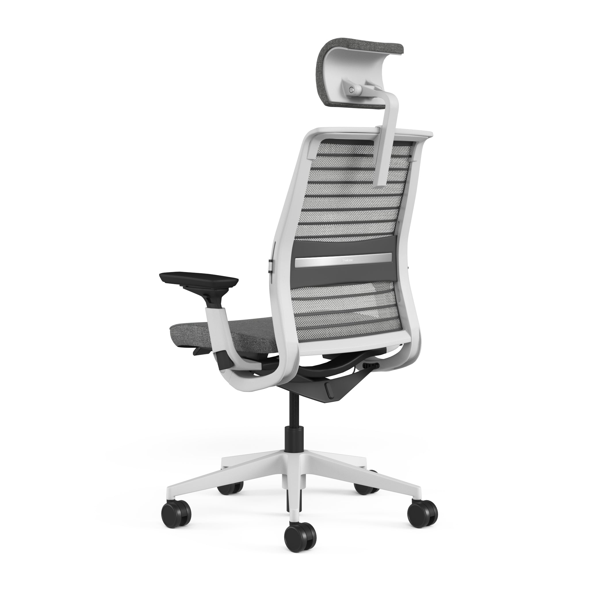 Mesh back 3D Knit Nickel; Seat fabric Otto Ash; Frame Seagull