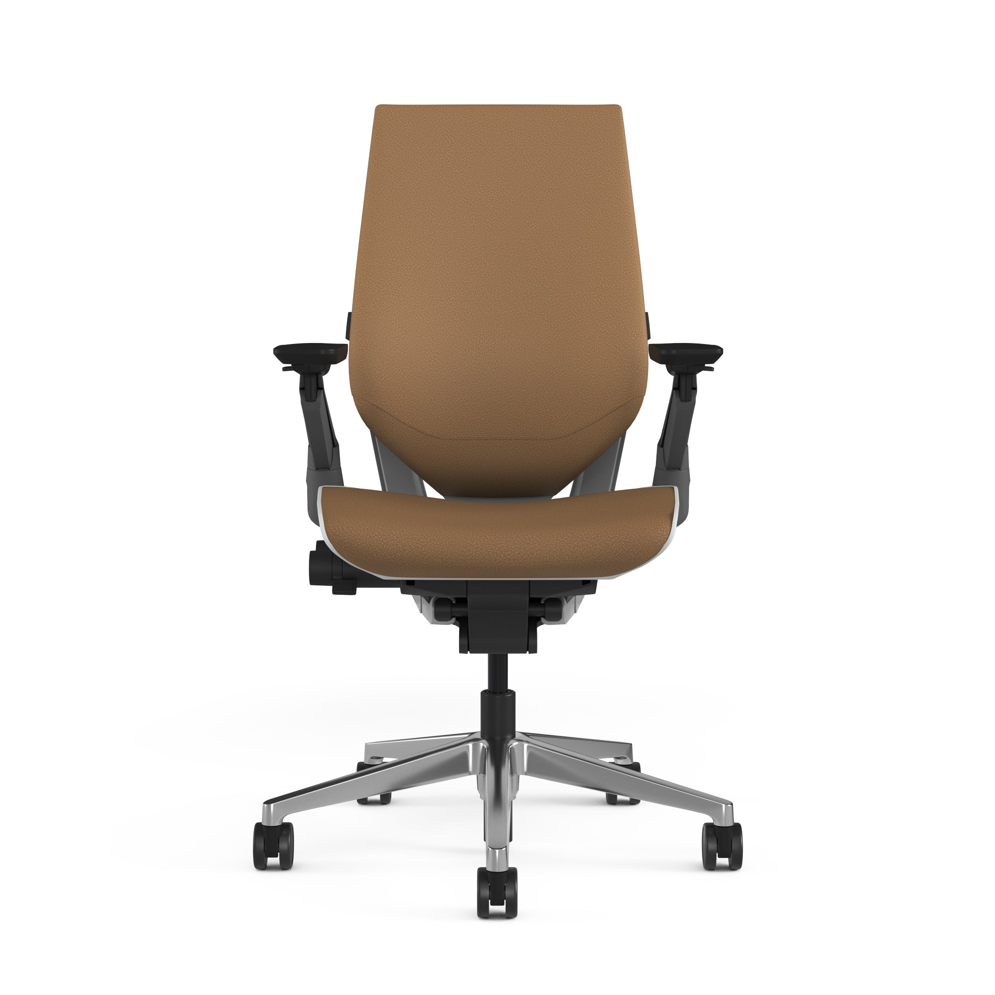 Mocha Montana Leather w/Polished Aluminum Base