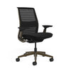 Mesh back 3D Knit Black; Seat fabric Ebony; Frame Burnished Bronze