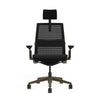 Mesh back 3D Knit Black; Seat fabric Ebony; Frame Burnished Bronze