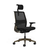 Mesh back 3D Knit Black; Seat fabric Ebony; Frame Burnished Bronze