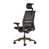 Mesh back 3D Knit Black; Seat fabric Ebony; Frame Burnished Bronze
