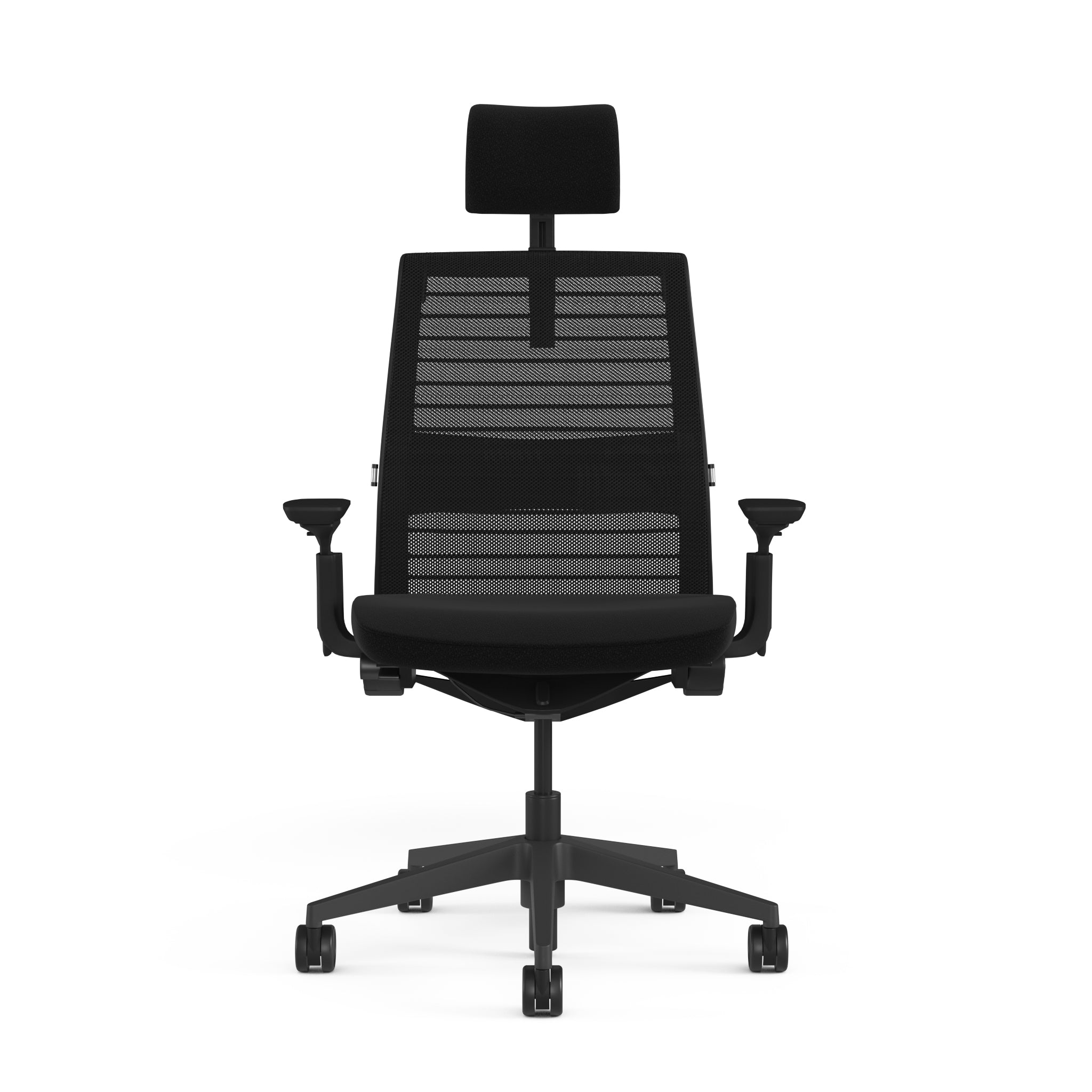 Mesh back 3D Knit Black; Seat fabric Ebony; Frame Black