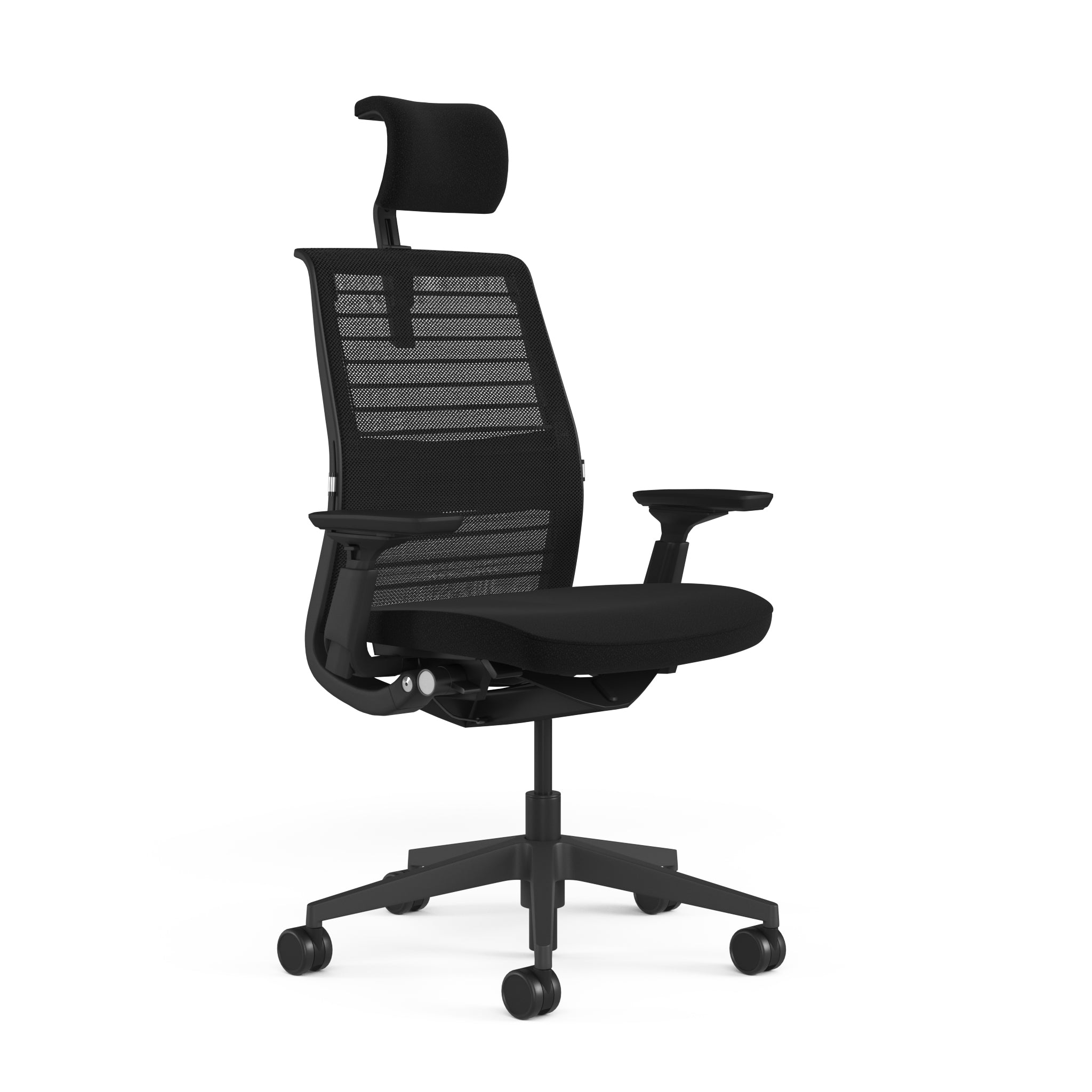 Mesh back 3D Knit Black; Seat fabric Ebony; Frame Black