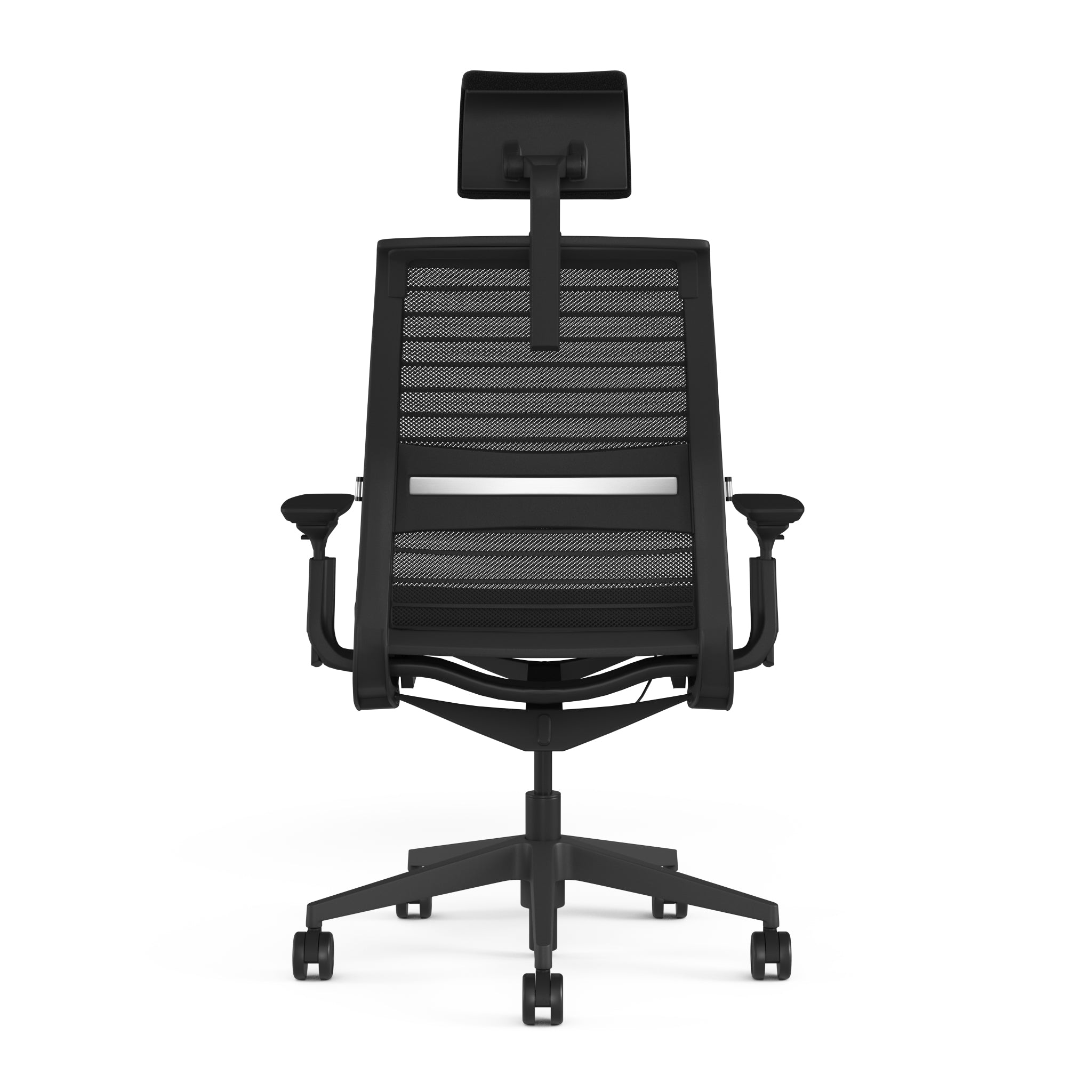 Mesh back 3D Knit Black; Seat fabric Ebony; Frame Black