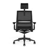 Mesh back 3D Knit Black; Seat fabric Ebony; Frame Black