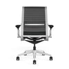 Mesh back 3D Knit Black; Seat fabric Deep Teal; Frame Seagull