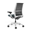 Mesh back 3D Knit Black; Seat fabric Deep Teal; Frame Seagull