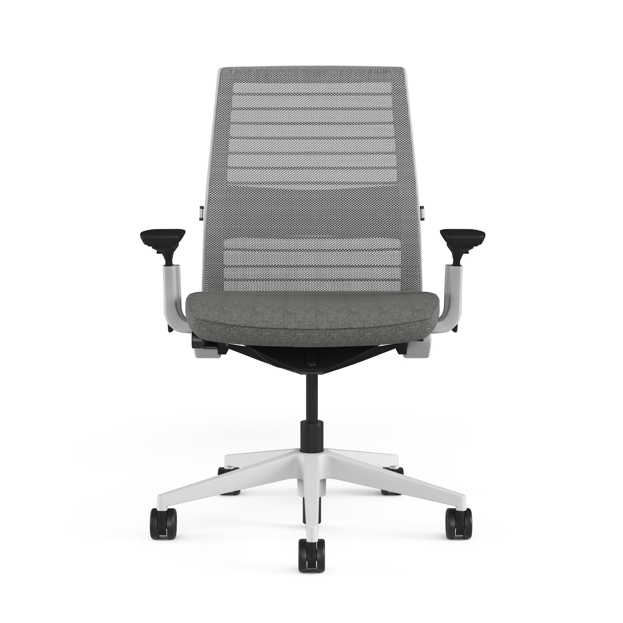 Mesh back 3D Knit Nickel; Seat fabric Dark Grey; Frame Seagull
