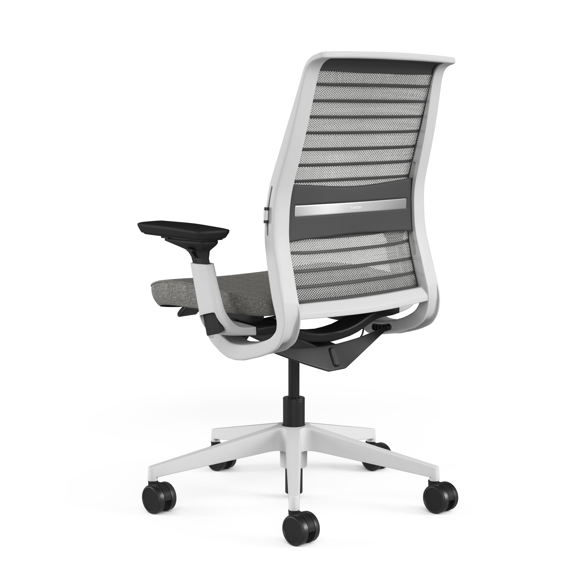 Mesh back 3D Knit Nickel; Seat fabric Dark Grey; Frame Seagull