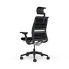 Fabric Back Omni-R; Seat fabric Ebony (Omni-R); Black Frame