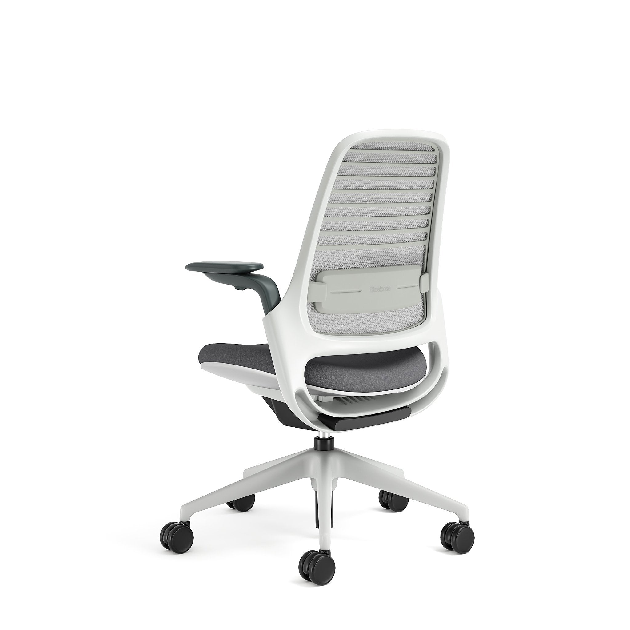 Meshback 3D Microknit Nickel; Seat fabric Otto Ash; Frame Seagull