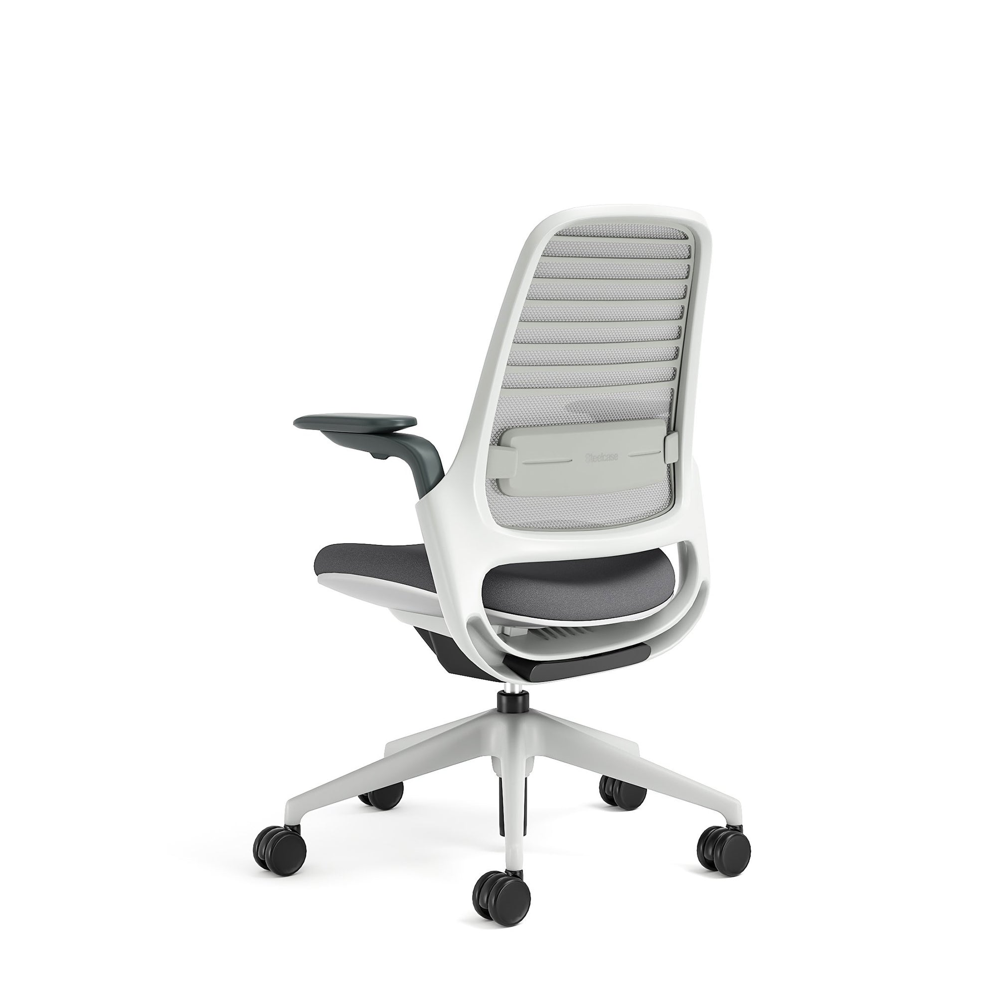 Meshback 3D Microknit Nickel; Seat fabric Otto Ash; Frame Seagull