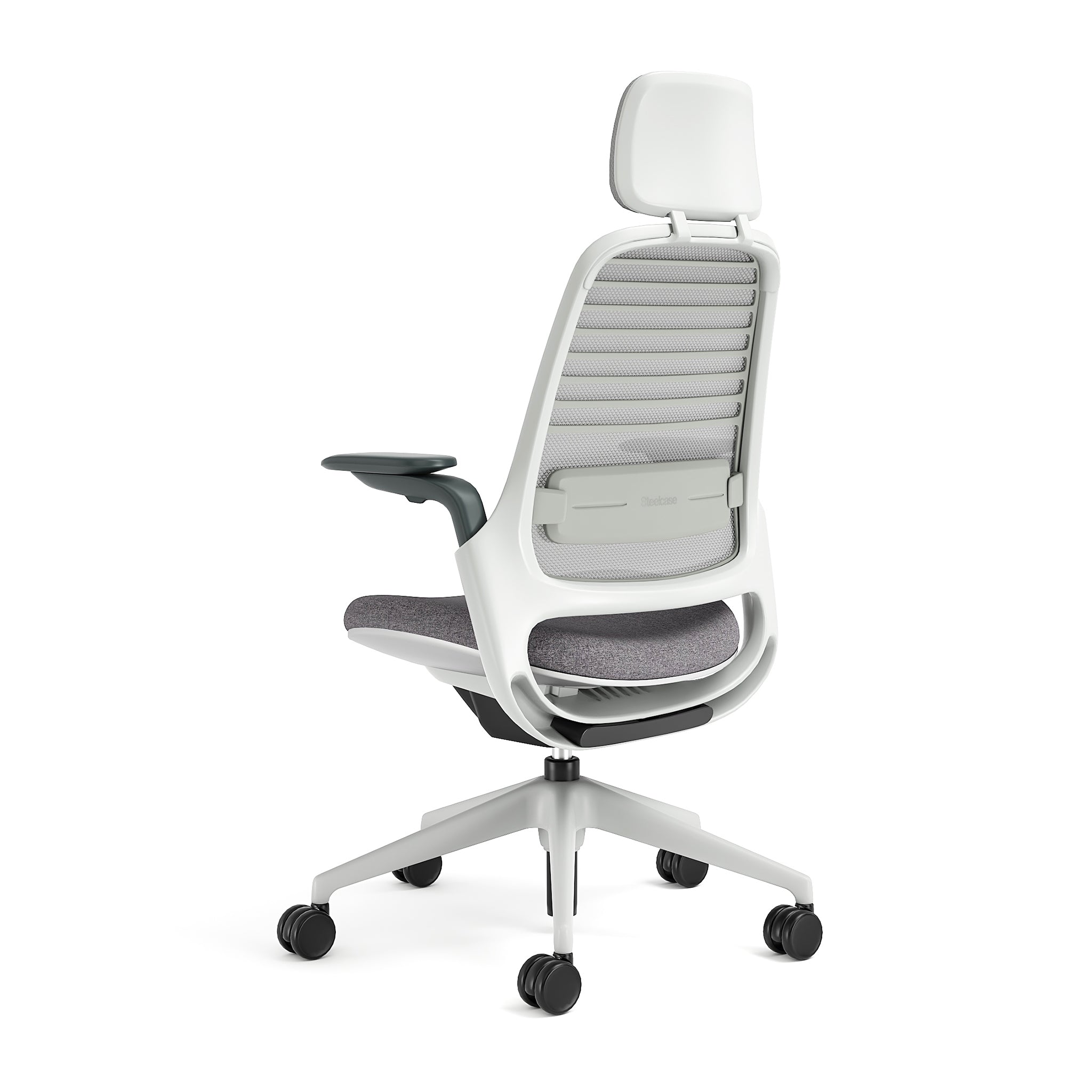 Meshback 3D Microknit Nickel; Seat fabric Otto Ash; Frame Seagull