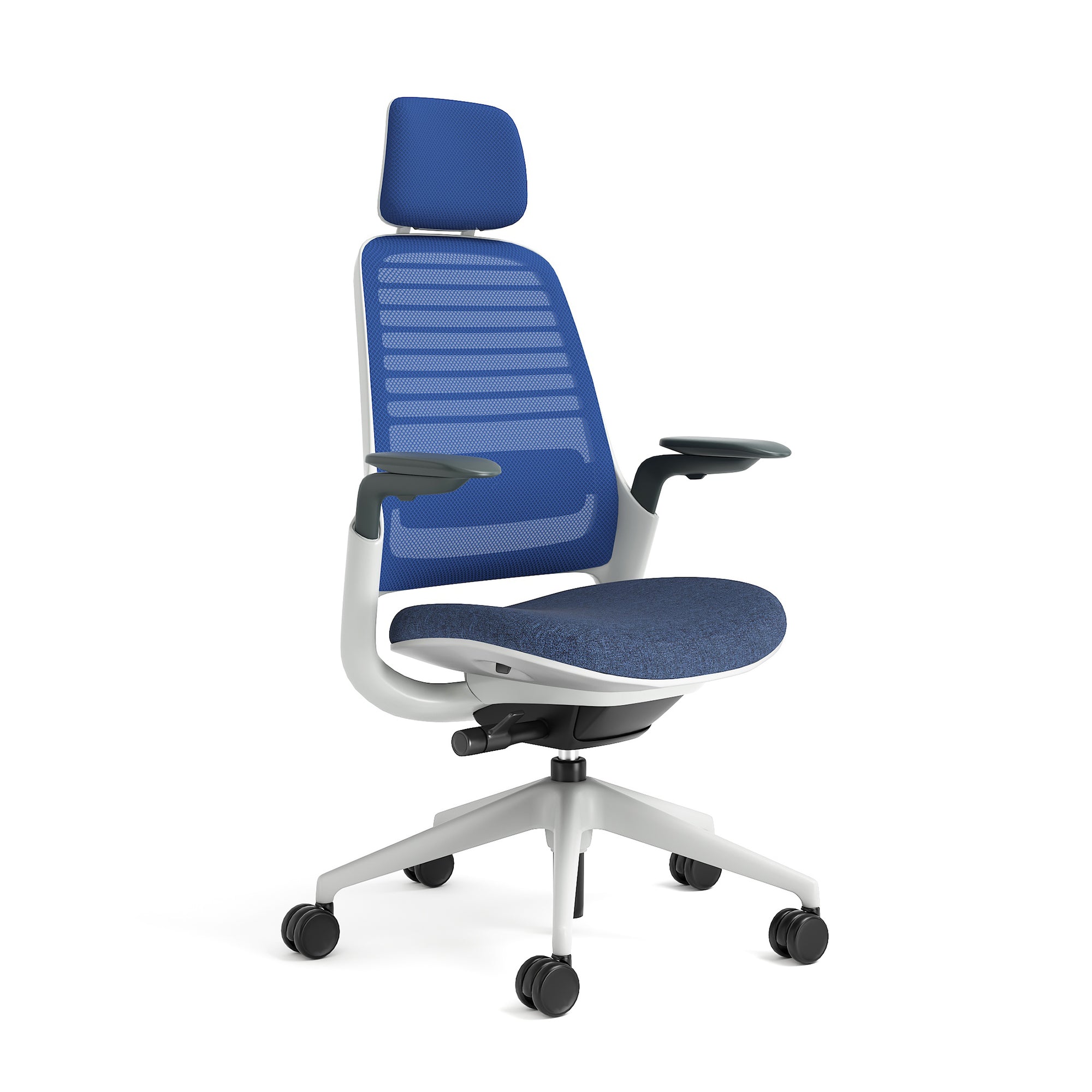 Meshback 3D Microknit Royal Blue; Seat fabric Medley Blue; Frame Seagull