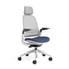 Meshback 3D Microknit Nickel; Seat fabric Medley Blue; Frame Seagull