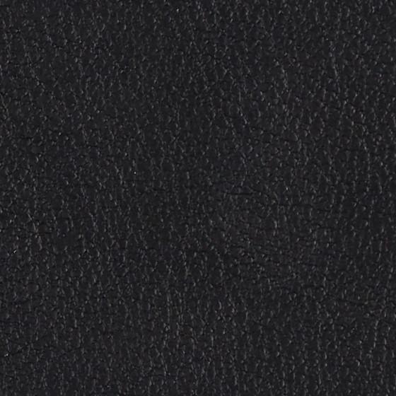 Upholstered Black Montana Leather; Frame Dark